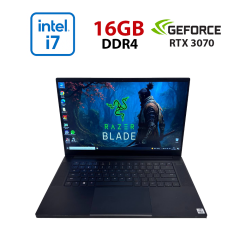 Игровой ноутбук Razer Blade 15 RZ09-0369 / 15.6" (1920x1080) IPS / Intel Core i7-10750H (6 (12) ядер по 2.6 - 5.0 GHz) / 16 GB DDR4 / 512 GB SSD NVMe / nVidia GeForce RTX 3070, 6 GB GDDR6, 256-bit / WebCam