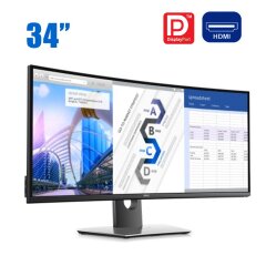 Монітор Dell UltraSharp U3417W / 34" (3440x1440) IPS / HDMI, DisplayPort, USB / VESA 100x100 