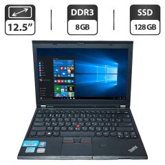Нетбук Lenovo ThinkPad X220 / 12.5" (1366x768) TN / Intel Core i5-2520M (2 (4) ядра по 2.5 - 3.2 GHz) / 8 GB DDR3 / 128 GB SSD / Intel HD Graphics 3000 / WebCam