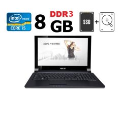 Ноутбук Asus X73E / 17.3" (1920x1080) TN / Intel Core i5-2410M (2 (4) ядра по 2.3 - 2.9 GHz) / 8 GB DDR3 / 128 GB SSD + 750 GB HDD / Intel HD Graphics 3000 / WebCam