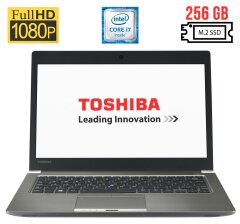 Ультрабук Б-класс Toshiba Portege Z30-C / 13.3" (1920x1080) IPS / Intel Core i7-6600U (2 (4) ядра по 2.6 - 3.4 GHz) / 8 GB DDR3 / 256 GB SSD M.2 / Intel&nbsp;HD Graphics 520 / WebCam / HDMI