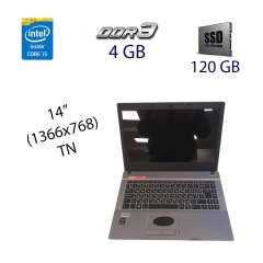 Ноутбук Ergo w540su / 14" (1366x768) TN / Intel Core i5-4200M (2 (4) ядра по 2.5 - 3.1 GHz) / 4 GB DDR3 / 120 GB SSD / Intel HD Graphics 4600 / WebCam / DVD-RW