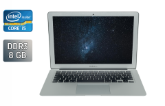 Ультрабук Б-клас Apple MacBook Air A1466 / 13.3" (1440x900) IPS / Intel Core i5-5250U (2 (4) ядра по 1.6 - 2.7 GHz) / 8 GB DDR3 / 256 GB SSD / Intel HD Graphics 6000 / WebCam