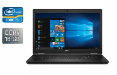 Ультрабук Dell Latitude 5590 / 15.6" (1920x1080) IPS / Intel Core i5-8350U (4 (8) ядра по 1.7 - 3.6 GHz) / 16 GB DDR4 / 256 GB SSD / Intel UHD Graphics 620 / WebCam / HDMI / SIM