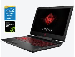 Игровой ноутбук HP Omen 17-an107ng / 17.3" (1920x1080) IPS / Intel Core i7-8750H (6 (12) ядер по 2.2 - 4.1 GHz) / 16 GB DDR4 / 512 GB SSD + 1000 GB HDD / nVidia GeForce GTX 1070, 8 GB GDDR5, 256-bit / WebCam / Win 10 + рюкзак, коврик и мышь