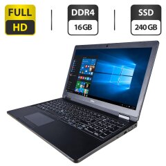 Ноутбук Dell Latitude 5580 / 15.6" (1920x1080) TN / Intel Core i5-6300U (2 (4) ядра по 2.4 - 3.0 GHz) / 16 GB DDR4 / 240 GB SSD / Intel HD Graphics 520 / WebCam