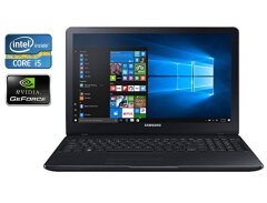 Ноутбук Б-класс Samsung NP530E5M-X02US / 15.6" (1366x768) TN Touch / Intel Core i5-7200U (2 (4) ядра по 2.5 - 3.1 GHz) / 8 GB DDR4 / 1000 GB HDD / nVidia GeForce 920MX, 2 GB DDR3, 64-bit / WebCam