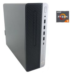 ПК HP EliteDesk 705 G4 SFF / AMD Ryzen 5 2400G (4 (8) ядра по 3.6 - 3.9 GHz) / 8 GB DDR4 / 256 GB SSD M.2 / AMD Radeon RX Vega 11 Graphics / Win 10 Pro