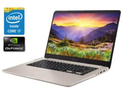 Игровой ультрабук Asus VivoBook F510UA / 15" (1920x1080) IPS / Intel Core i7-8550U (4 (8) ядра по 1.8 - 4.0 GHz) / 8 GB DDR4 / 480 GB SSD / nVidia GeForce MX130, 2 GB GDDR5, 64-bit / WebCam / Win 10 Home