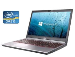 Ноутбук Fujitsu LifeBook E754 / 15.6" (1920x1080) IPS / Intel Core i5-4300M (2 (4) ядра по 2.6 - 3.3 GHz) / 16 GB DDR4 / 512 GB SSD / Intel HD Graphics 4600 / WebCam / Win 10 Pro