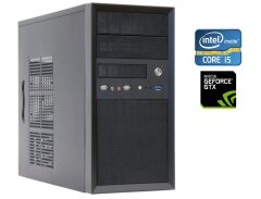 Игровой ПК Monos Pro Gaming Tower / Intel Core i5-8400 (6 ядер по 2.8 - 4.0 GHz) / 16 GB DDR4 / 512 GB SSD / nVidia GeForce GTX 1050 Ti, 4 GB GDDR5, 128-bit / Win 10