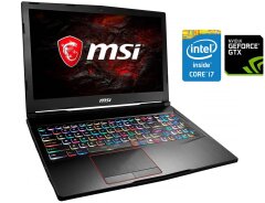 Игровой ноутбук MSI Raider GE63 / 15.6" (1920x1080) TN / Intel Core i7-8750H (6 (12) ядер по 2.2 - 4.1 GHz) / 16 GB DDR4 / 240 GB SSD + 1000 GB HDD / nVidia GeForce GTX 1070, 8 GB GDDR5, 256-bit / WebCam