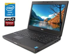 Мобільна робоча станція Dell Precision M4800 / 15.6" (1920x1080) IPS / Intel Core i7-4710MQ (4 (8) ядра по 2.5 - 3.5 GHz) / 8 GB DDR3 / 480 GB SSD / AMD Radeon R9 M200X, 2 GB GDDR5, 128-bit / WebCam / DVD-ROM / Win 10 Pro