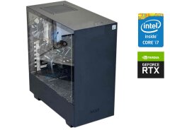 Игровой ПК NZXT Tower / Intel Core i7-10700F (8 (16) ядер по 2.9 - 4.8 GHz) / 64 GB DDR4 / 960 GB SSD / nVidia GeForce RTX 3070 Ti, 8 GB GDDR6X, 256-bit / 650W