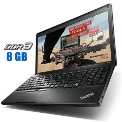 Ноутбук Б-клас Lenovo Thinkpad E530 / 15.6" (1366x768) TN / Intel Core i3-3120M (2 (4) ядра по 2.5 GHz) / 8 GB DDR3 / 128 GB SSD + 500 GB HDD / Intel HD Graphics 4000 / WebCam / DVD-RW