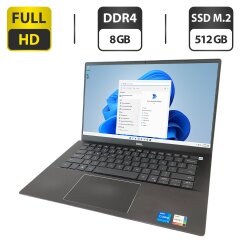 Ультрабук Б-клас Dell Vostro 5402 / 14" (1920x1080) TN / Intel Core i5-1135G7 (4 (8) ядра по 2.4 - 4.2 GHz) / 8 GB DDR4 / 256 GB SSD M.2 / Intel Iris Xe Graphics / WebCam