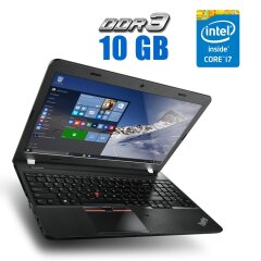 Ігровий ноутбук Lenovo ThinkPad E560 / 15.6" (1920x1080) IPS / Intel Core i7-6500U (2 (4) ядра по 2.5 - 3.1 GHz) / 10 GB DDR3 / 250 GB SSD / AMD Radeon R7 M370, 2 GB GDDR5, 128-bit / WebCam
