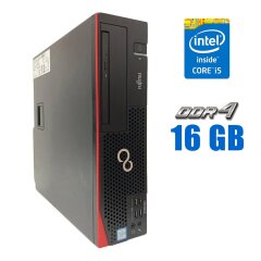 Комп'ютер Fujitsu Esprimo D956 E85+ SFF / Intel Core i5-6500 (4 ядра по 3.2 - 3.6 GHz) / 16 GB DDR4 / 500 GB HDD / Intel HD Graphics 530