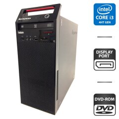 Комп'ютер Lenovo ThinkCentre E73 Tower / Intel Core i3-4130 (2 (4) ядра по 3.4 GHz) / 4 GB DDR3 / 250 GB HDD / Intel HD Graphics 4400 / DVD-ROM