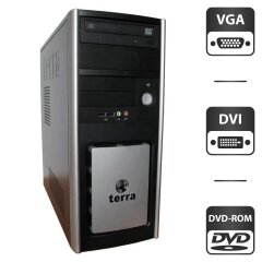 Компьютер Terra Tower / Intel Core i3-2100 (2 (4) ядра по 3.1 GHz) / 4 GB DDR3 / 250 GB HDD / Intel HD Graphics 2000 / DVD-ROM