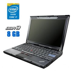 Нетбук Lenovo ThinkPad X201 / 12.1" (1280x800) TN / Intel Core i7-620M (2 (4) ядра по 2.66 - 3.33 GHz) / 8 GB DDR3 / 500 GB HDD / Intel HD Graphics / WebCam / FingerPrint