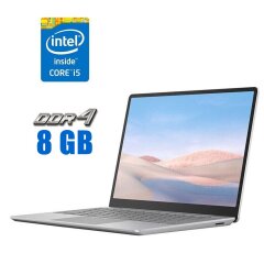 Нетбук Microsoft Surface Laptop Go / 12.4" (1536x1024) IPS Touch / Intel Core i5-1035G1 (4 (8) ядра по 1.0 - 3.6 GHz) / 8 GB DDR4 / 128 GB SSD / Intel UHD Graphics / WebCam / USB Type-C