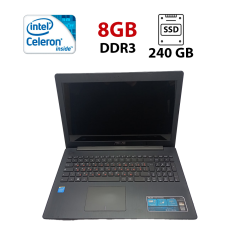 Ноутбук Asus X553MA / 15.6" (1366x768) TN / Intel Celeron N2840 (2 ядра по 2.16 - 2.58 GHz) / 8 GB DDR3 / 240 GB SSD / Intel HD Graphics / WebCam