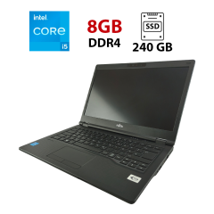Ноутбук Fujitsu LifeBook E546 / 14" (1920x1080) IPS / Intel Core i5-6200U (2 (4) ядра по 2.3 - 2.8 GHz) / 8 GB DDR4 / 240 GB SSD / Intel HD Graphics 520 / WebCam