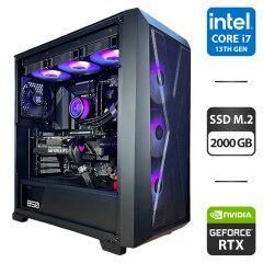 Збірка під замовлення: ігровий ПК Xilence Xilent X X912 ARGB Tower / Intel Core i7-13700K (10 (24) ядер по 2.5 - 5.4 GHz) / 64 GB DDR5 / 2000 GB SSD M.2 / nVidia GeForce RTX 3090, 24 GB GDDR6X, 384-bit / 850W