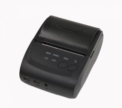Новый термопринтер чековый Zjiang ZJ-5802LD Mini / 58 мм / 203 dpi / 70 мм/с / Bluetooth, COM, RS-232, USB
