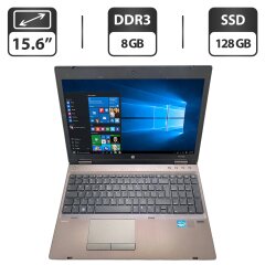 Ноутбук Б-клас HP ProBook 6560b / 15.6" (1366x768) TN / Intel Core i5-2410M (2 (4) ядра по 2.3 - 2.9 GHz) / 8 GB DDR3 / 128 GB SSD / Intel HD Graphics 3000 / WebCam / DVD-ROM