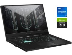 Ігровий ноутбук Asus TUF Dash F15 FX516PR / 15.6" (1920x1080) IPS / Intel Core i7-11370H (4 (8) ядра по 3.0 - 4.8 GHz) / 16 GB DDR4 / 512 GB SSD / nVidia GeForce RTX 3070, 8 GB GDDR6, 256-bit / WebCam