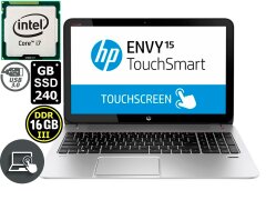 Ноутбук HP Envy TouchSmart 15-j003cl / 15.6" (1366x768) HD TN Touchscreen display / Intel Core i7-4700MQ 4th Gen (4 (8) ядер по 2.4GHz - 3.4GHz) / 16 GB DDR3 / SSD 240 GB / WebCam/  Intel HD Graphics 4600