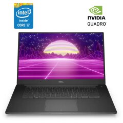 Мобильная рабочая станция Б-класс Dell Precision 5510 / 15.6" (3840x2160) IPS Touch / Intel Core i7-6820HQ (4 (8) ядра по 2.7 - 3.6 GHz) / 16 GB DDR4 / 256 GB SSD / nVidia Quadro M1000M, 2 GB GDDR5, 128-bit / WebCam / Win 10 Pro