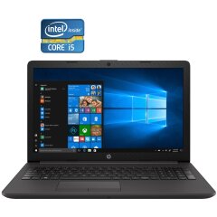 Ноутбук Б-класс HP 250 G7 / 15.6" (1366x768) TN / Intel Core i5-8265U (4 (8) ядра по 1.6 - 3.9 GHz) / 8 GB DDR4 / 256 GB SSD / Intel UHD Graphics 620 / WebCam / Win 11 Pro