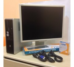 HP 7900 sff / Intel Core 2 Duo E8400 (2 ядра по 3.0GHz) / 4GB RAM / 160GB HDD + монитор NEC 2070 / 20' / 1600x1200 + клавиатура, мышка + кабеля