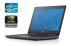 Мобільна робоча станція Б-клас Dell Precision 7510 / 15.6" (1920x1080) IPS / Intel Core i7-6820HQ (4 (8) ядра по 2.7 - 3.6 GHz) / 40 GB DDR4 / 512 GB SSD NVMe / nVidia Quadro M2000M, 4 GB GDDR5, 128-bit / WebCam