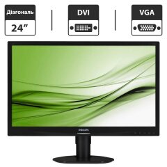 Монитор Philips 241S4L / 24" (1920x1080) TN / DVI, VGA