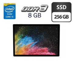 Планшет Б-класс Microsoft Surface Book 2 / 13.5" (3000х2000) IPS Touch / Intel Core i5-8350U (4 (8) ядра по 1.7 - 3.6 GHz) / 8 GB DDR3 / 256 GB SSD / Intel HD Graphics 620 / WebCam 