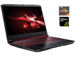 Игровой ноутбук Acer Nitro 5 AN515-43 / 15.6" (1920x1080) IPS / AMD Ryzen 5 3550H (4 (8) ядра по 2.1 - 3.7 GHz) / 16 GB DDR4 / 512 GB SSD M.2 / nVidia GeForce GTX 1050 Ti, 4 GB GDDR5, 128-bit / WebCam