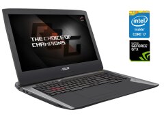 Ігровий ноутбук Asus ROG Strix G752VS / 17.3" (1920x1080) IPS / Intel Core i7-6700HQ (4 (8) ядра по 2.6 - 3.5 GHz) / 16 GB DDR4 / 512 GB SSD / nVidia GeForce GTX 1070, 8 GB GDDR5, 256-bit / WebCam / DVD-ROM
