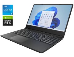 Игровой ультрабук Б-класс Gateway GGNC51518-BK / 15.6" (1920x1080) IPS / Intel Core i5-11400H (6 (12) ядер по 2.7 - 4.5 GHz) / 16 GB DDR4 / 512 GB SSD M.2 / nVidia GeForce RTX 3050, 4 GB GDDR6, 128-bit / WebCam / Win 11