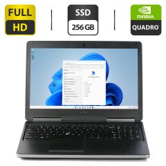 Мобильная рабочая станция Б-класс Dell Precision 7520 / 15.6" (1920x1080) TN / Intel Core i7-6820HQ (4 (8) ядра по 2.7 - 3.6 GHz) / 16 GB DDR4 / 256 GB SSD / nVidia Quadro M2200, 4 GB GDDR5, 128-bit / WebCam / HDMI