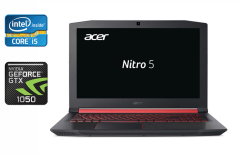 Игровой ноутбук Б-класс Acer Nitro 5 AN515-53 / 15.6" (1920x1080) IPS / Intel Core i5-8300H (4 (8) ядра по 2.3 - 4.0 GHz) / 16 GB DDR4 / 512 GB SSD / nVidia Geforce GTX 1050, 4 GB GDDR5, 128-bit / WebCam / HDMI