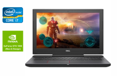 Игровой ноутбук Б-класс Dell Inspiron 7577 / 15.6" (1920x1080) IPS / Intel Core i7-7700HQ (4 (8) ядра по 2.8 - 3.8 GHz) / 16 GB DDR4 / 128 GB SSD + 1000 GB HDD / nVidia GeForce GTX 1060 Max-Q, 6 GB GDDR5, 192-bit / WebCam / HDMI