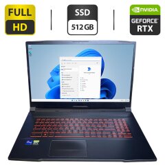 Игровой ноутбук MSI Katana GF76 11UE / 17.3" (1920x1080) IPS / Intel Core i7-11800H (8 (16) ядер по 2.3 - 4.6 GHz) / 16 GB DDR4 / 512 GB SSD / nVidia GeForce RTX 3070, 6 GB GDDR6, 256-bit / WebCam