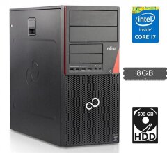 Комп'ютер Fujitsu Esprimo P720 E85+ Tower / Intel Core i7-4790 (4 (8) ядра по 3.6 - 4.0 GHz) / 8 GB DDR3 / 500 GB HDD / Intel HD Graphics 4600 / 280W / DisplayPort