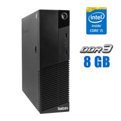 Комп'ютер Lenovo ThinkCentre M83 SFF / Intel Core i5-4430S (4 ядра по 2.7 - 3.2 GHz) / 8 GB DDR3 / 120 GB SSD / Intel HD Graphics 4600 