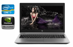 Мобильная рабочая станция Б-класс HP zBook 15 G5 / 15.6" (1920x1080) IPS / Intel Core i7-8850H (6 (12) ядра по 2.6 - 4.3 GHz) / 16 GB DDR4 / 512 GB SSD / nVidia Quadro P2000, 4 GB GDDR5, 128-bit / WebCam / Fingerprint