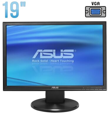 Монитор Asus VW193D-B / 19" (1440x900) TN+film / VGA / VESA 100x100 Монитор Asus VW193D-B / 19" (1440x900) TN+film / VGA / VESA 100x100
